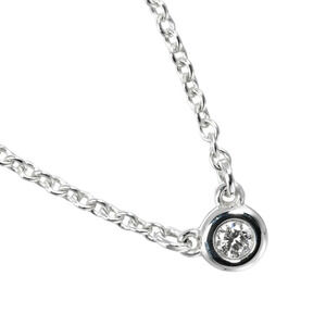 Tiffany Co By the Yard Necklace Sterling Silver Diamond